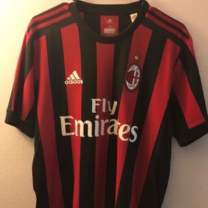 adidas 2017 AC Milan Home Jersey